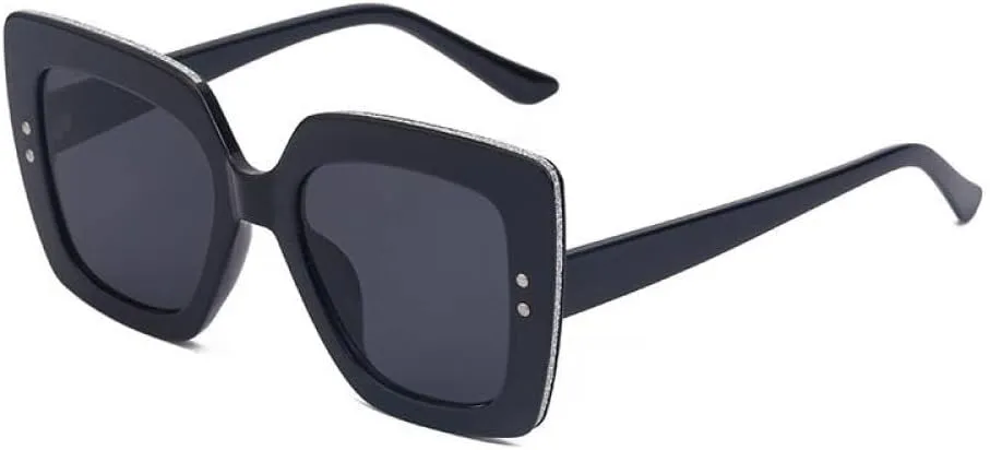 -Trendy Square Sunglasses Women Fashion Cat Eye Sun Glasses Female Vintage Luxury Big Frame Eyewear Leopard Shades