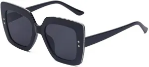 -Trendy Square Sunglasses Women Fashion Cat Eye Sun Glasses Female Vintage Luxury Big Frame Eyewear Leopard Shades