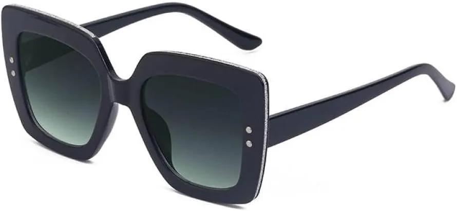 -Trendy Square Sunglasses Women Fashion Cat Eye Sun Glasses Female Vintage Luxury Big Frame Eyewear Leopard Shades