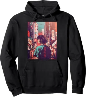 90's Lofis Tokyo Japanese Streetwear Aesthetic Graphic Tee Pullover Hoodie