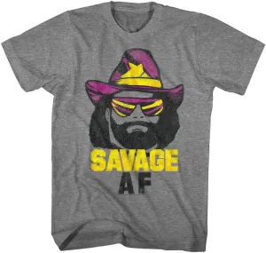 American Classics Macho Man 1980's Heavyweight Wrestler Savage Adult T-Shirt Tee