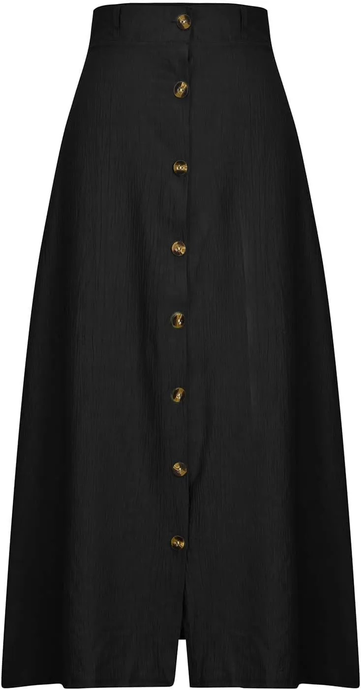 Beach Skirts for Women Lightweight Flowy Maxi Skirt Summer Casual Bohemian Holiday Skirts Trendy Resort Wear
