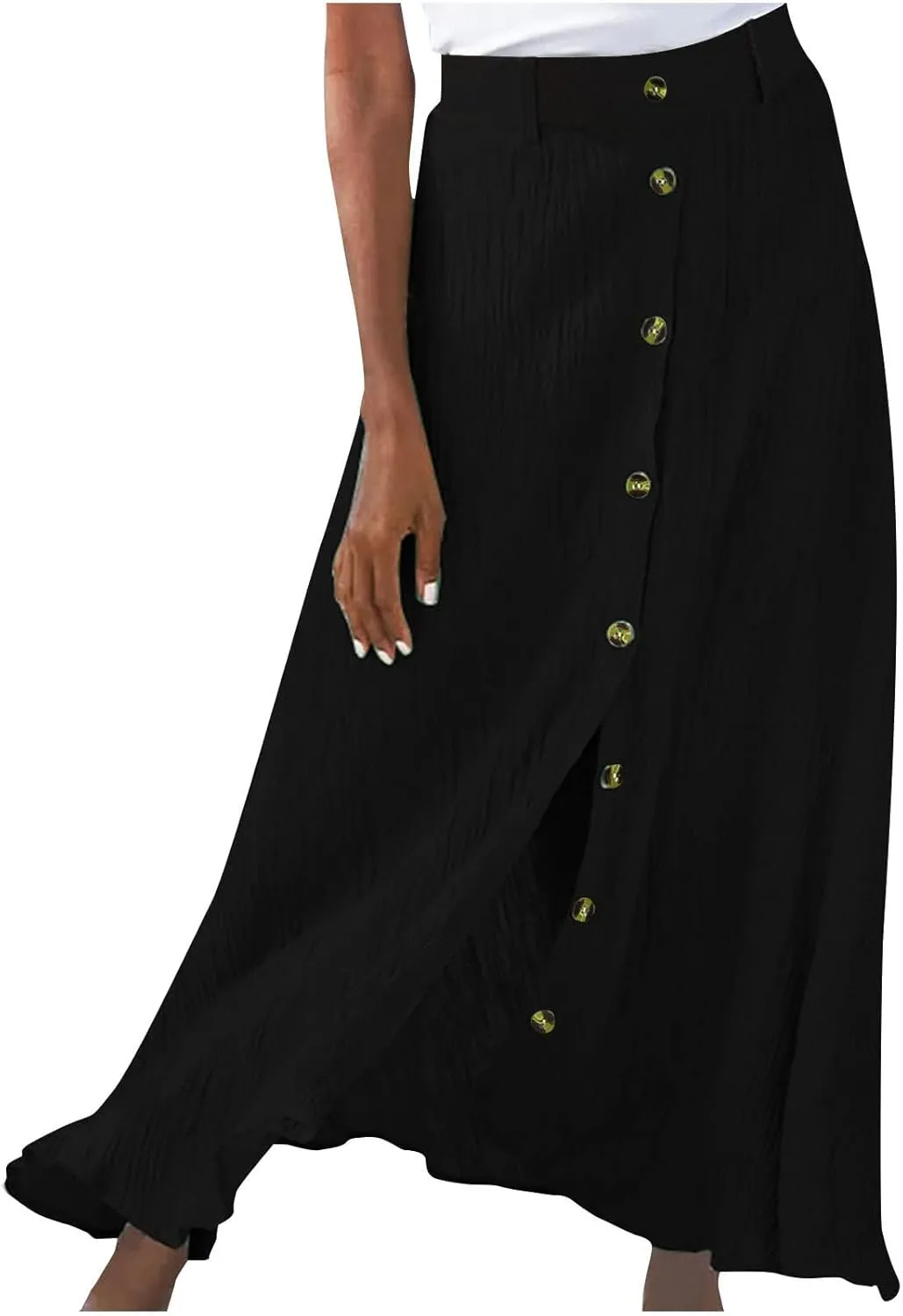 Beach Skirts for Women Lightweight Flowy Maxi Skirt Summer Casual Bohemian Holiday Skirts Trendy Resort Wear
