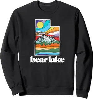 Bear Lake Utah Vintage Nature Outdoor Graphic Sweatshirt