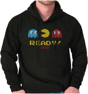 Brisco Brands PACMAN 1980s Vintage Video Game Hoodie Sweatshirt Women Men