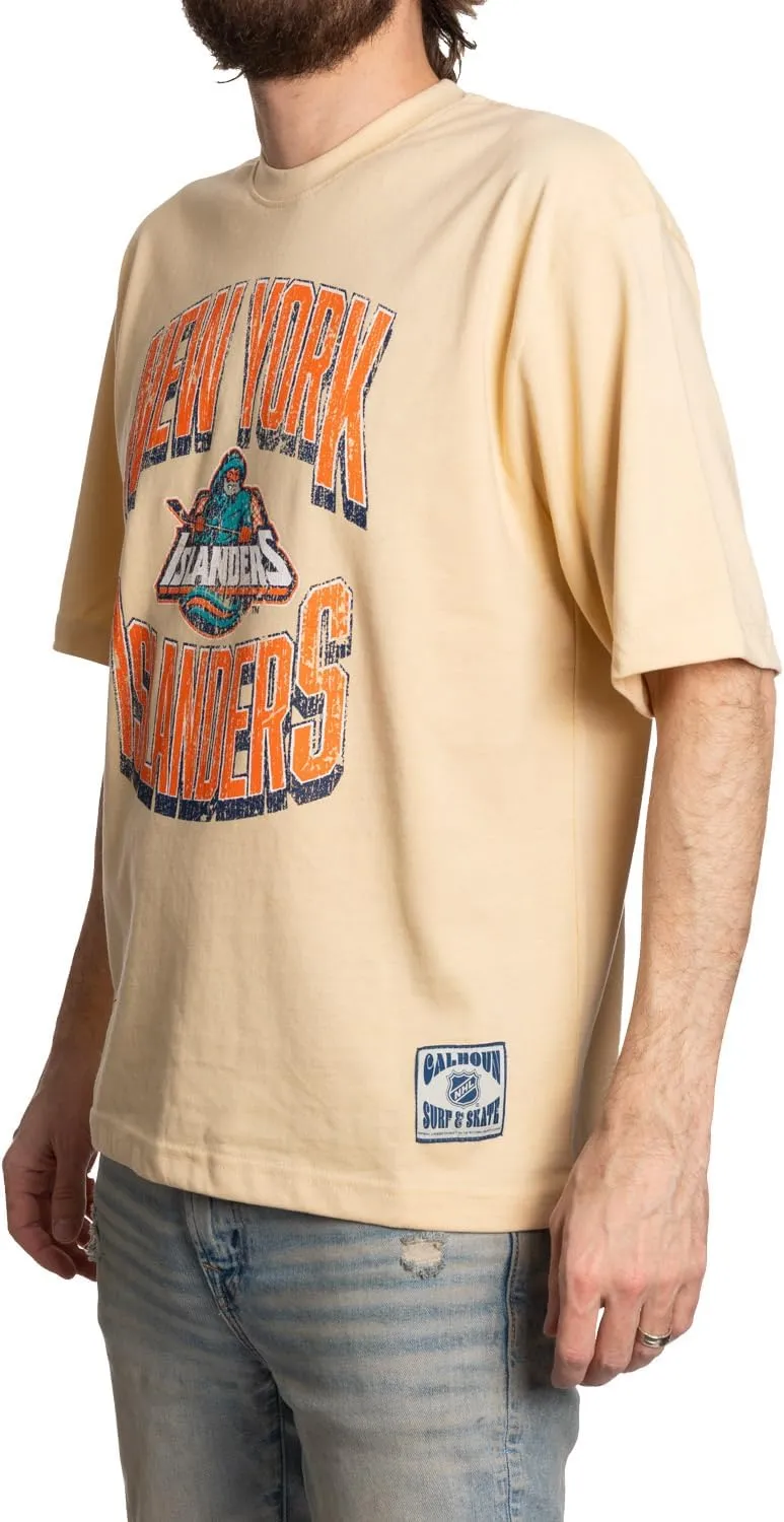 Calhoun NHL Surf & Skate Mens Garment Dyed Vintage Oversized Soft Retro T-Shirt
