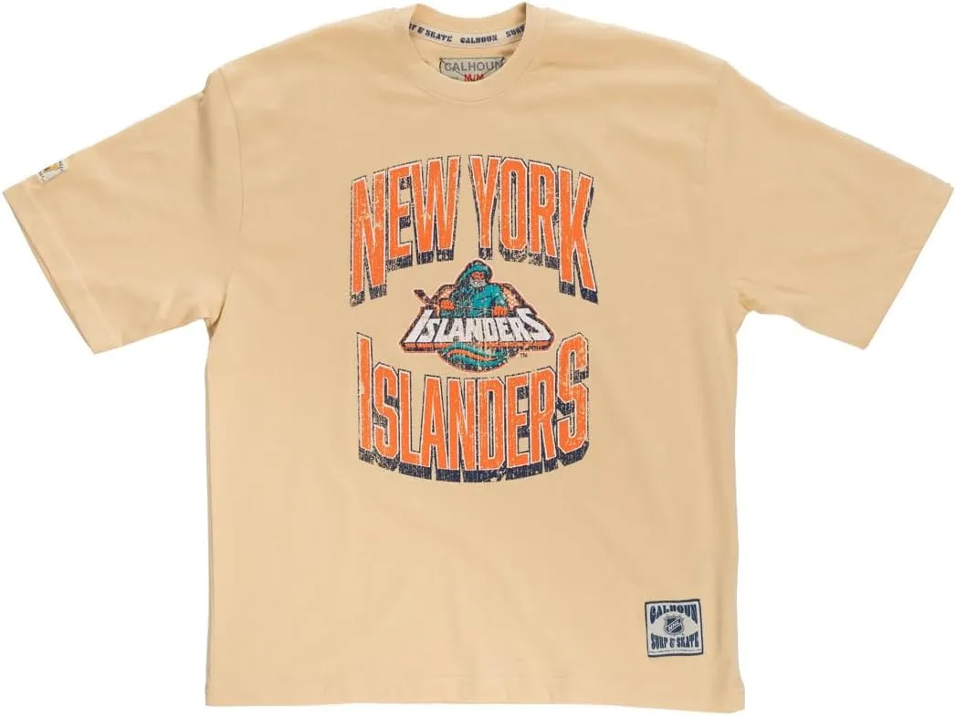 Calhoun NHL Surf & Skate Mens Garment Dyed Vintage Oversized Soft Retro T-Shirt