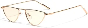 Cat Eye Sunglasses Vintage Alloy Sun Glasses Women Unique Elegant black gold Shades