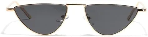 Cat Eye Sunglasses Vintage Alloy Sun Glasses Women Unique Elegant black gold Shades