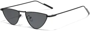 Cat Eye Sunglasses Vintage Alloy Sun Glasses Women Unique Elegant black gold Shades