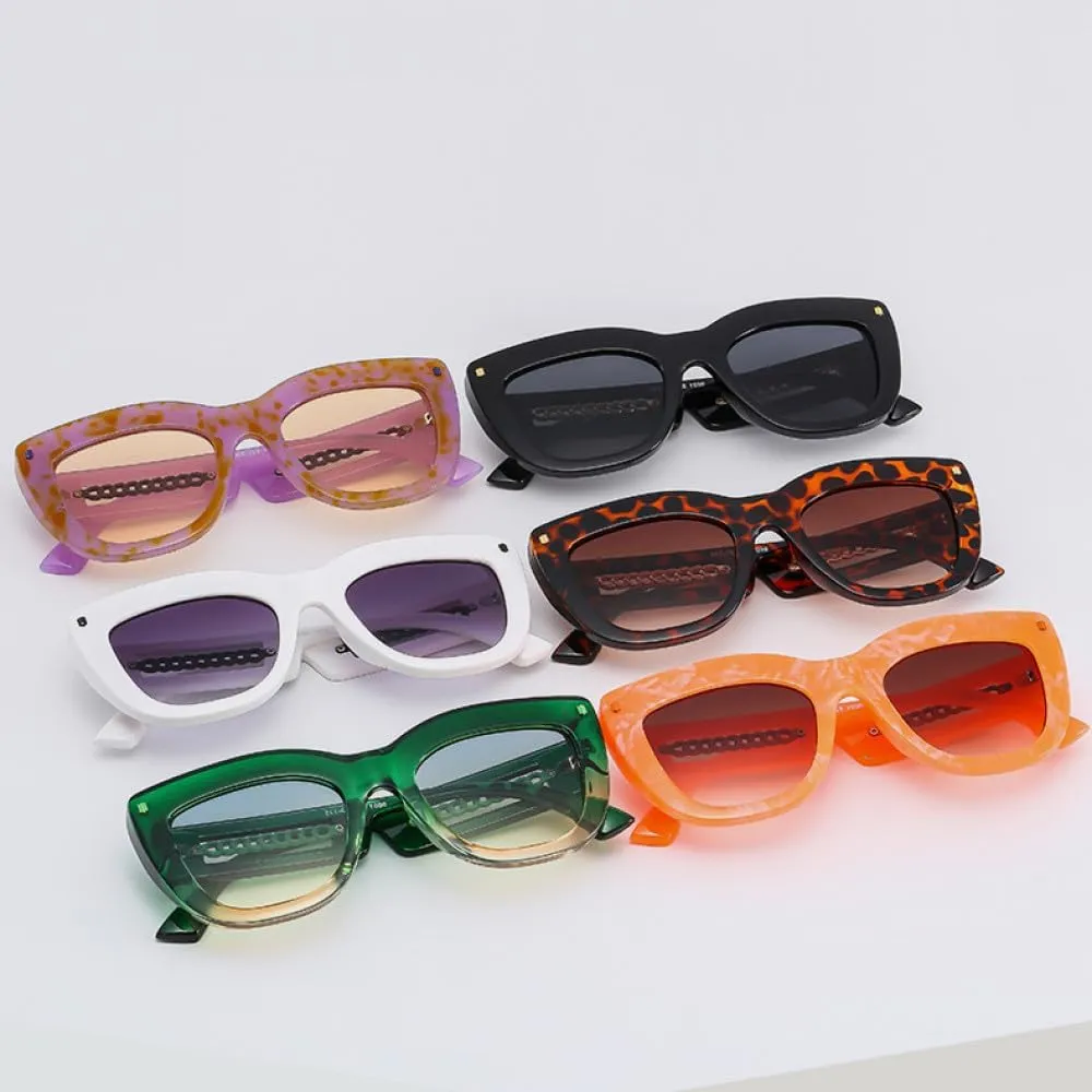 Cat Eye Women Sunglasses Vintage Fashion Shades Luxury Female Sun Glasses UV400