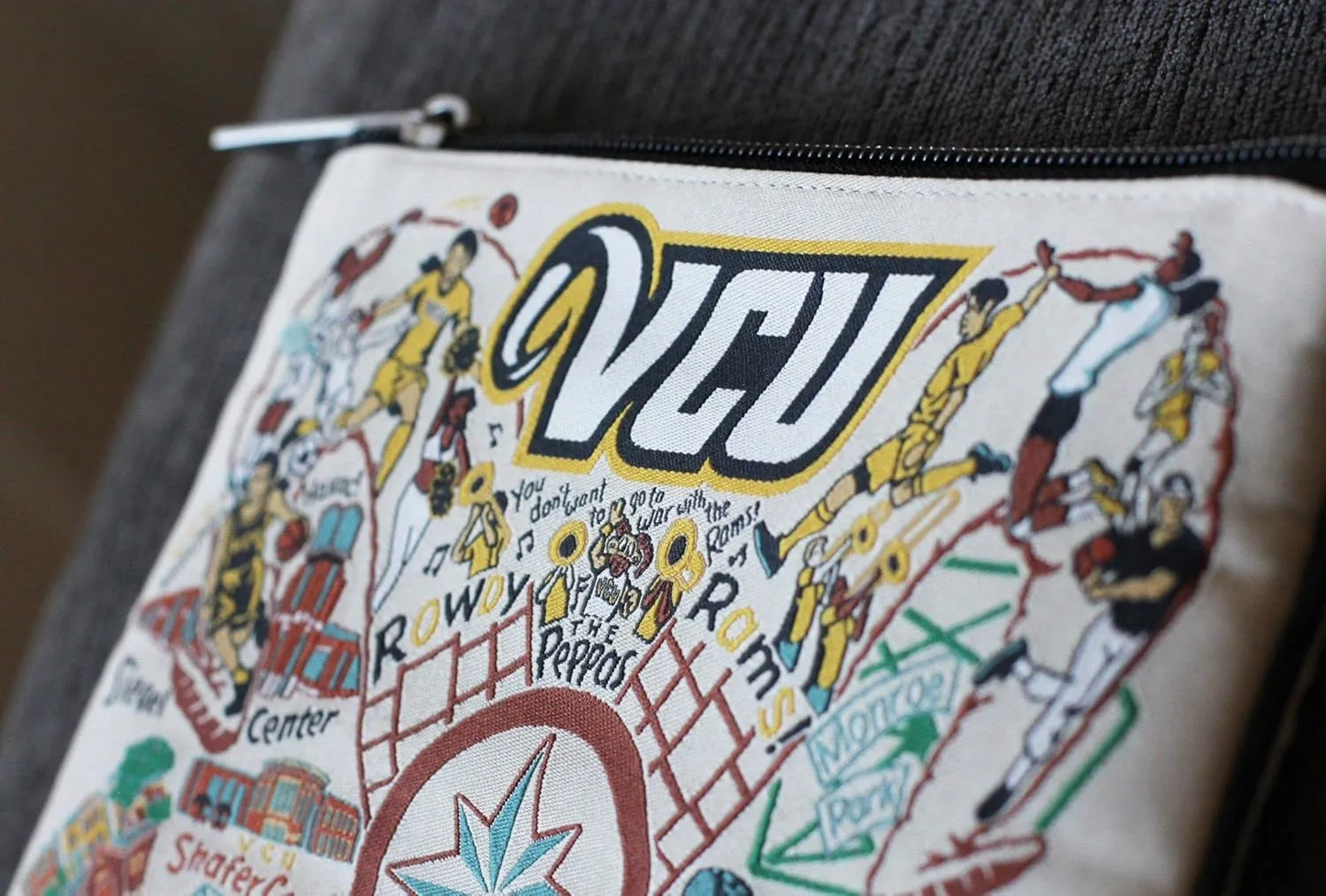 catstudio Virginia Commonwealth University Zipper Pouch Purse | Holds Your Phone, Coins, Makeup, Dog Treats, & Tech Tools