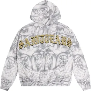 Chainsaw Man Men's Hoodies Gothic Graffiti Graphic Athletic Sportswear Cotton Oversized Pullover Hooded Sweatshirt