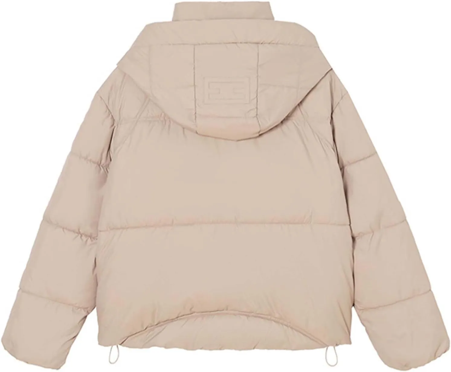 Cropped Puffer Down Jackets for Women Thermal Baggy Long Sleeve Padded Coats Teen Girls Hooded Thicken Bubble Jackets