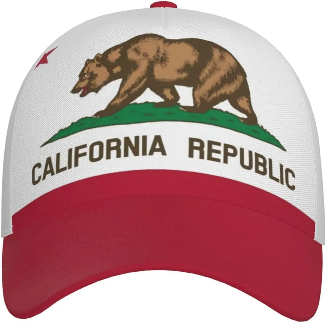 Cute Flag Hats Fashion Retro Sun Cap Packable Outdoor Flag Baseball Hat for Women Men