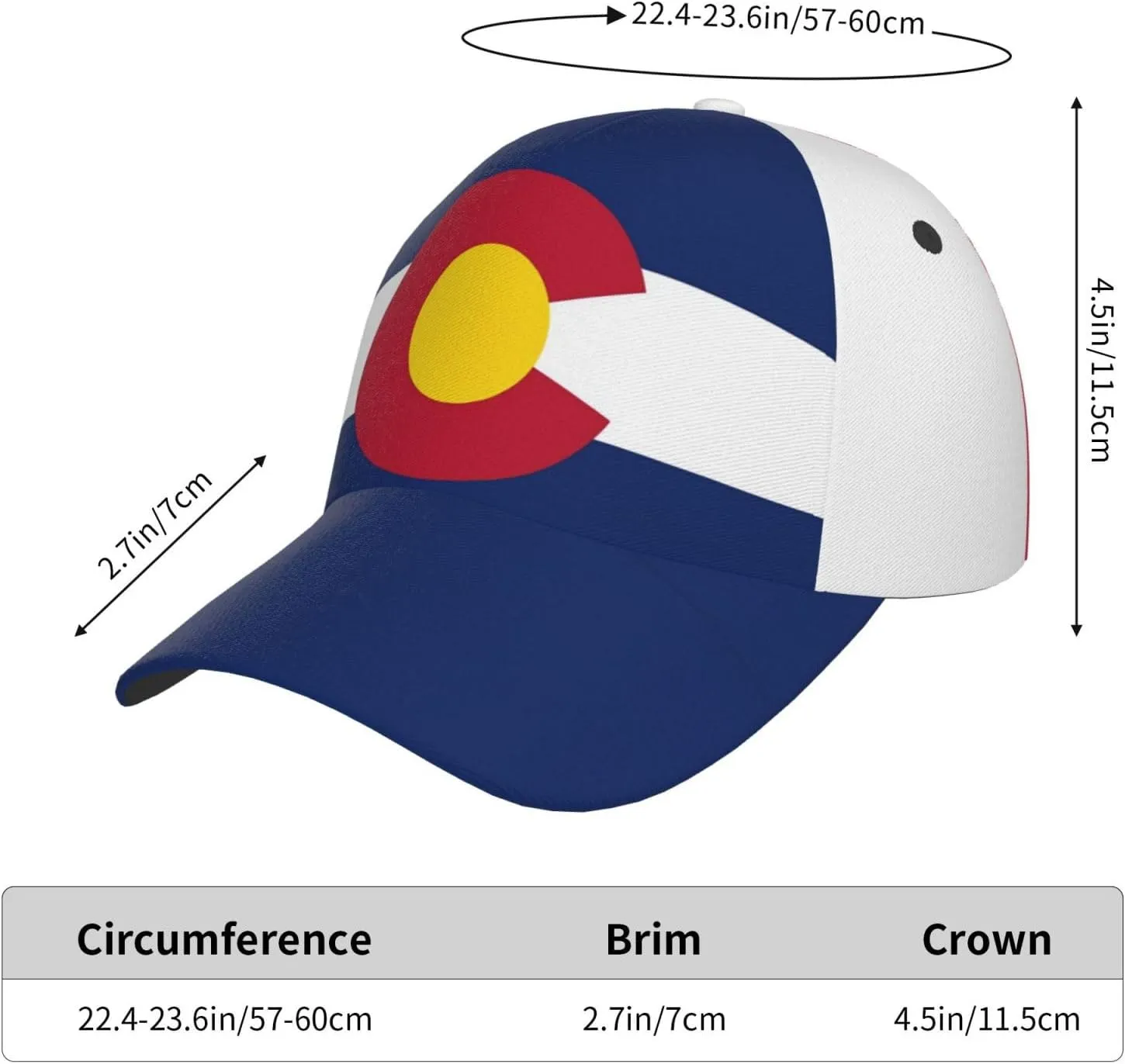 Cute Flag Hats Fashion Retro Sun Cap Packable Outdoor Flag Baseball Hat for Women Men