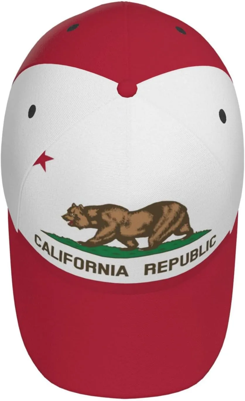 Cute Flag Hats Fashion Retro Sun Cap Packable Outdoor Flag Baseball Hat for Women Men