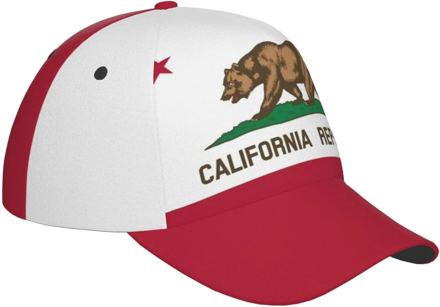 Cute Flag Hats Fashion Retro Sun Cap Packable Outdoor Flag Baseball Hat for Women Men