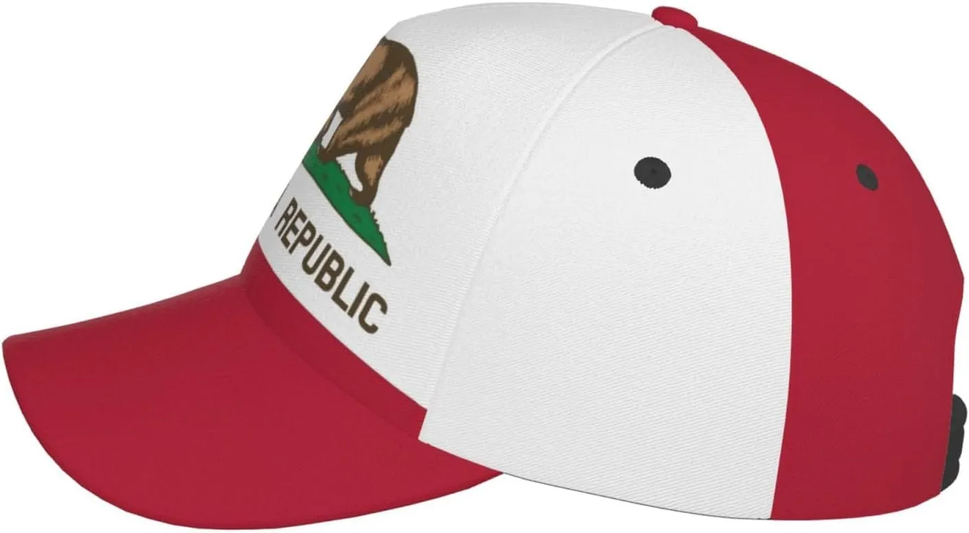 Cute Flag Hats Fashion Retro Sun Cap Packable Outdoor Flag Baseball Hat for Women Men