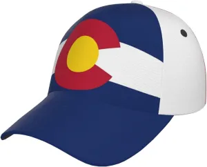 Cute Flag Hats Fashion Retro Sun Cap Packable Outdoor Flag Baseball Hat for Women Men