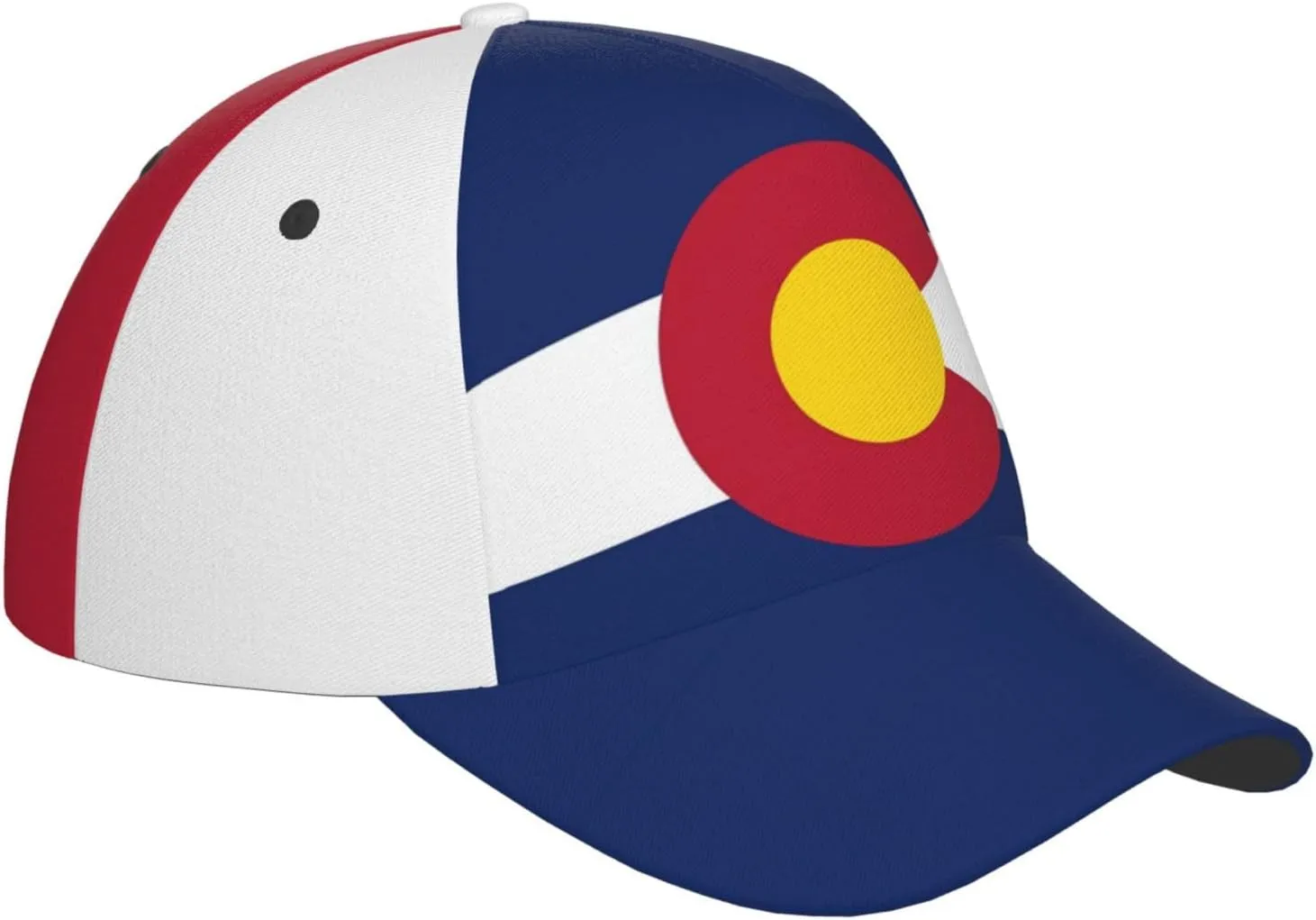 Cute Flag Hats Fashion Retro Sun Cap Packable Outdoor Flag Baseball Hat for Women Men