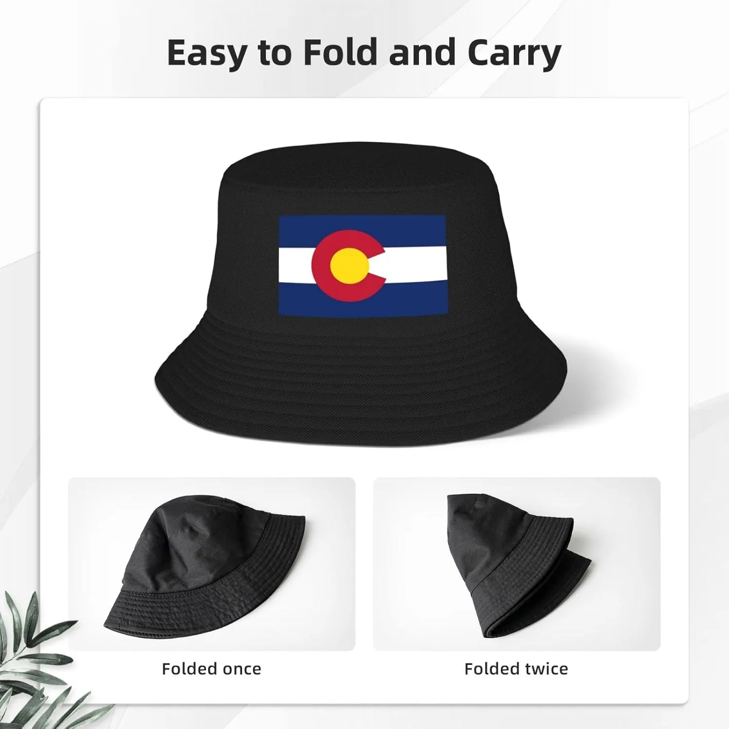 Cute States Flag Print Adult Hat Women Men Unisex Reversible Bucket Hat