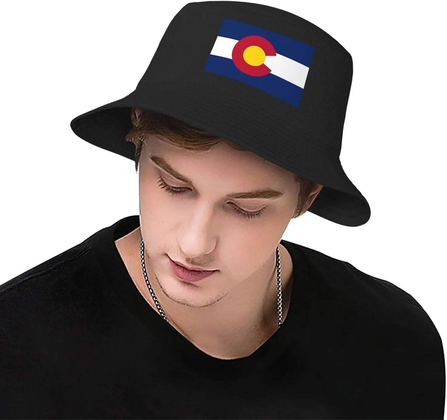 Cute States Flag Print Adult Hat Women Men Unisex Reversible Bucket Hat