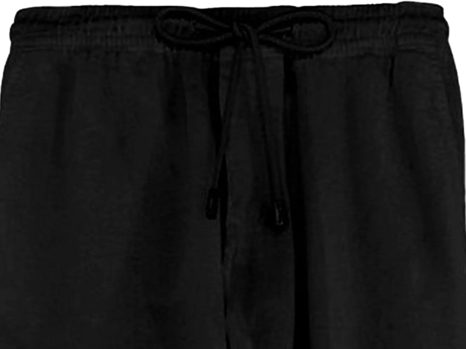 DGHM-JLMY Mens Lightweight Breathable Linen Trousers Casual Elastic Waist Beach Pants Solid Color Sports Pant with Pockets