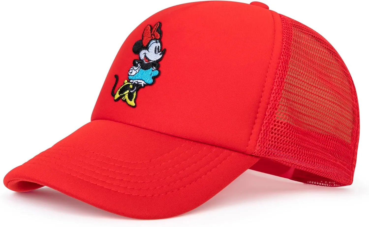 Disney Adult Trucker Hat, Minnie Mouse Mesh Snapback Baseball Cap