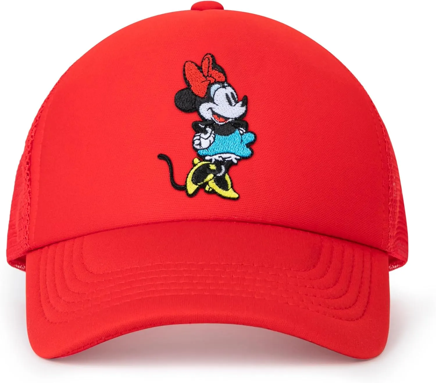 Disney Adult Trucker Hat, Minnie Mouse Mesh Snapback Baseball Cap