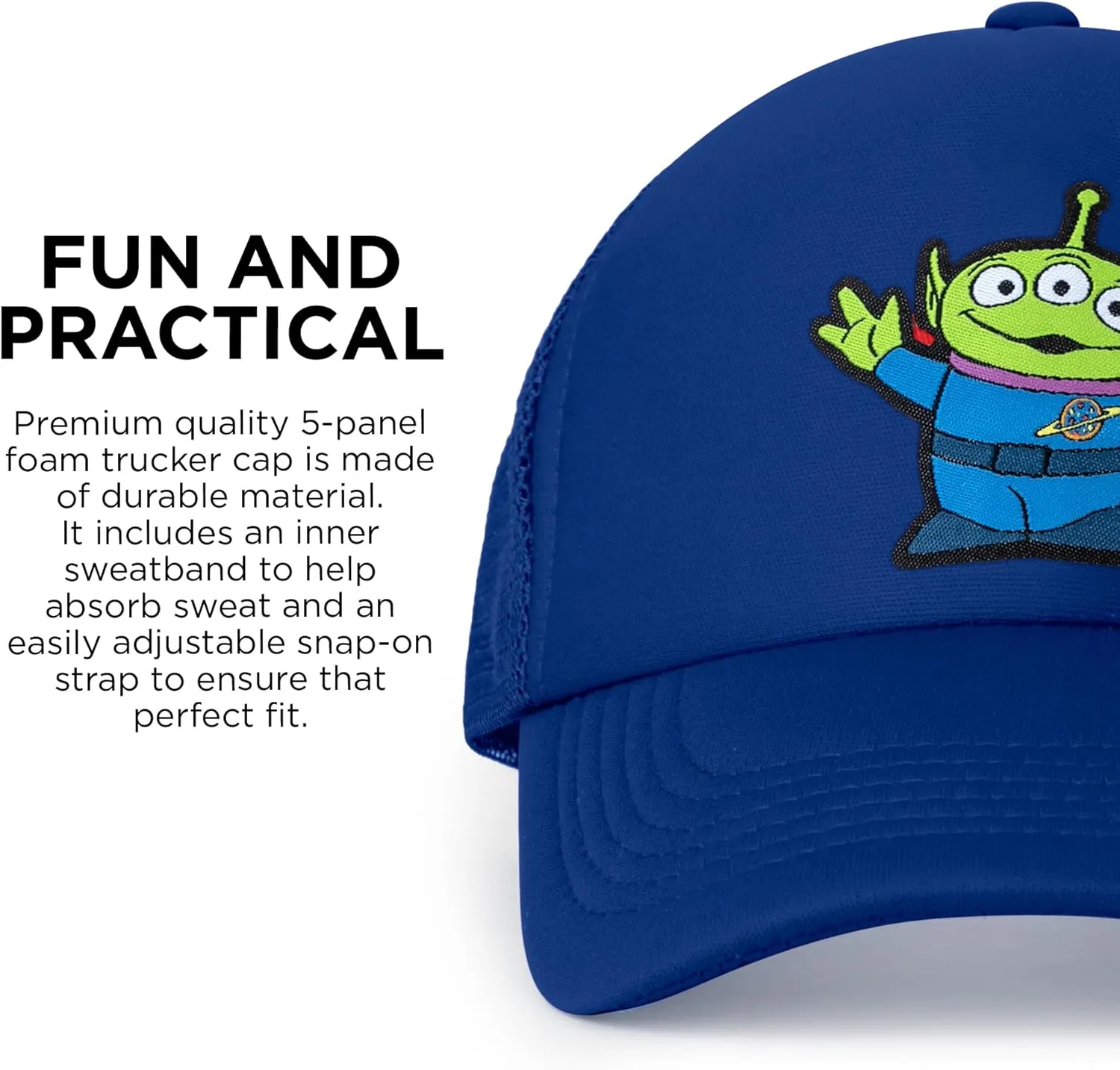 Disney Adult Trucker Hat, Toys Story, Alien Mesh Snapback Baseball Cap