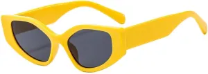 Fashion Polygon Cat Eye Women Sunglasses Vintage Shades UV400 Eyeglasses Men Trending Sun Glasses