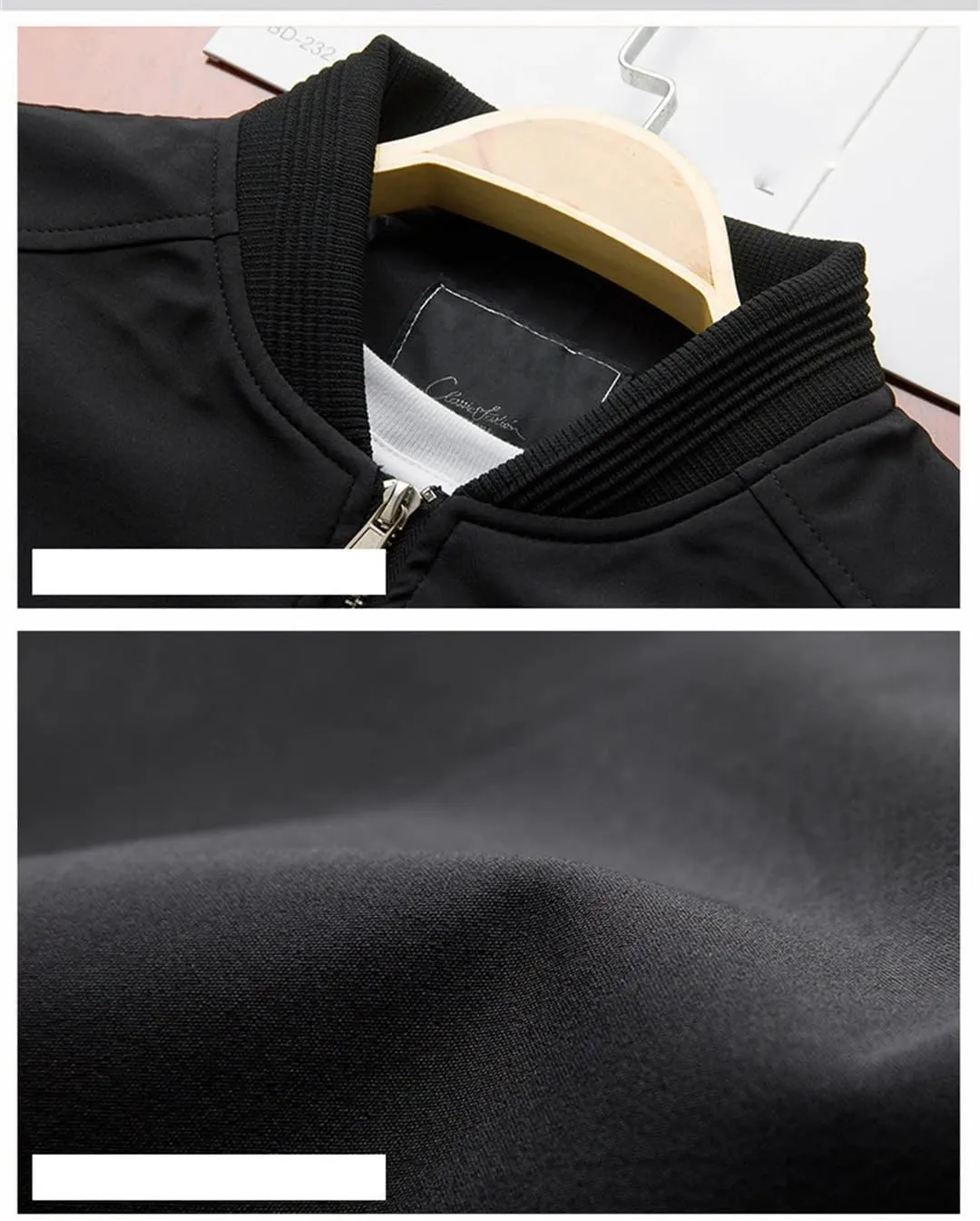 Fnfmrfmr Men's Casual Motorcycle Jacket Lightweight Sportswear Windbreaker Zip Up Coat With Pocket