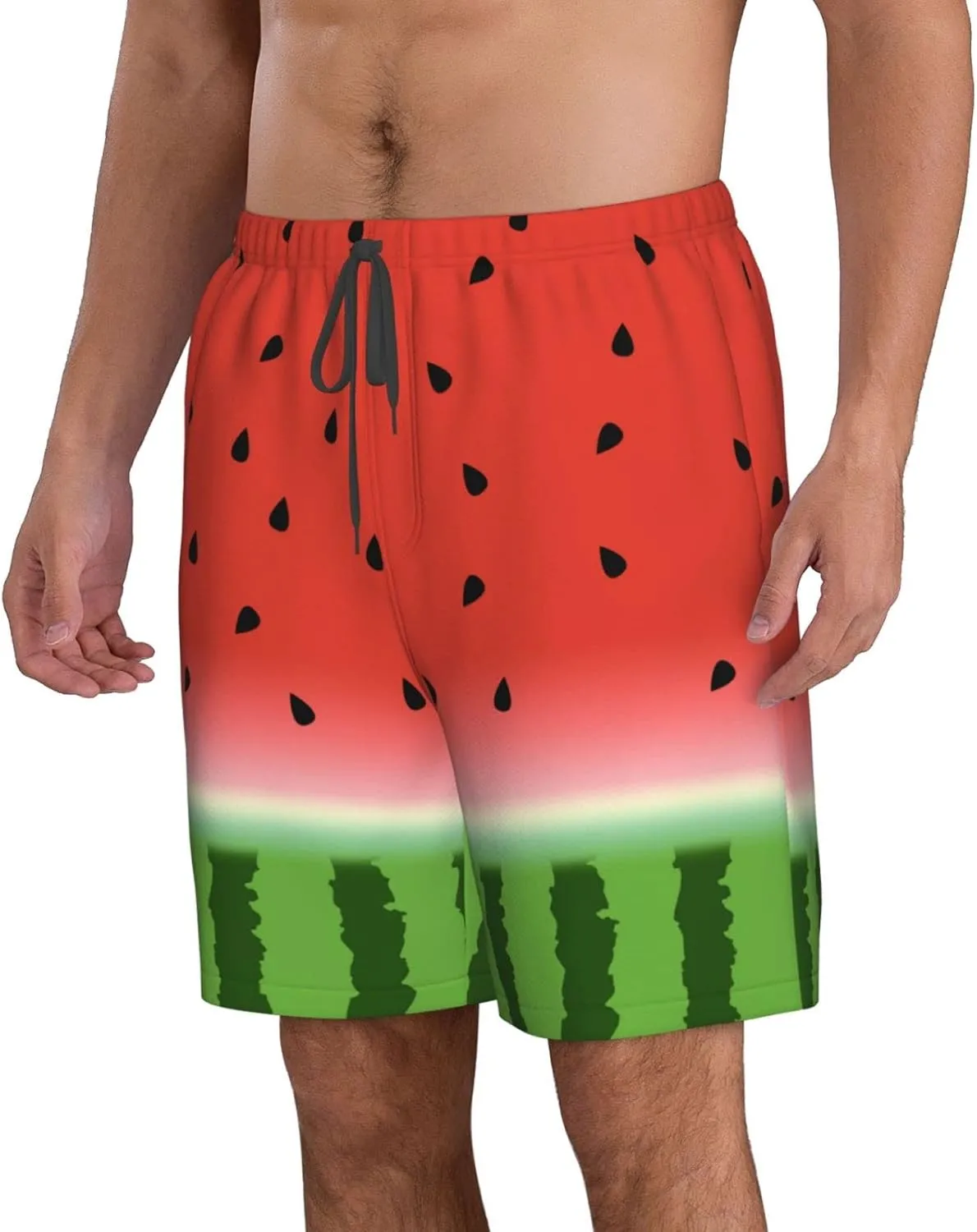 FREEHOTU Men's Swim Trunks Beach Board Shorts Quick Dry Swimwear Sports with Pockets