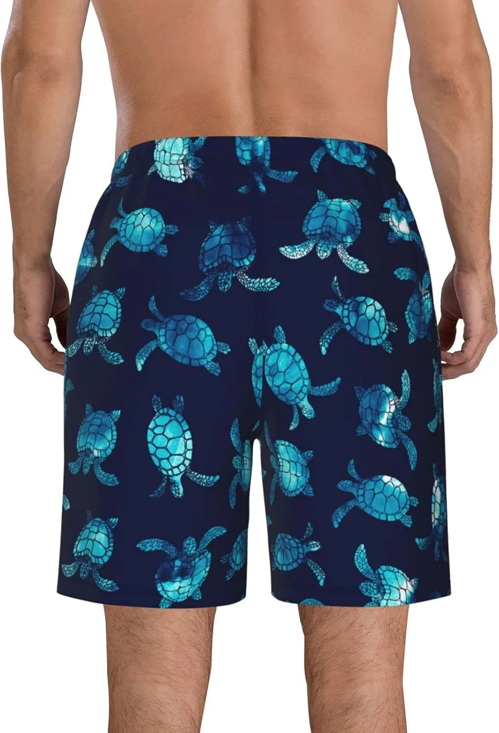 FREEHOTU Men's Swim Trunks Beach Board Shorts Quick Dry Swimwear Sports with Pockets