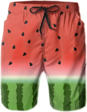 FREEHOTU Men's Swim Trunks Beach Board Shorts Quick Dry Swimwear Sports with Pockets