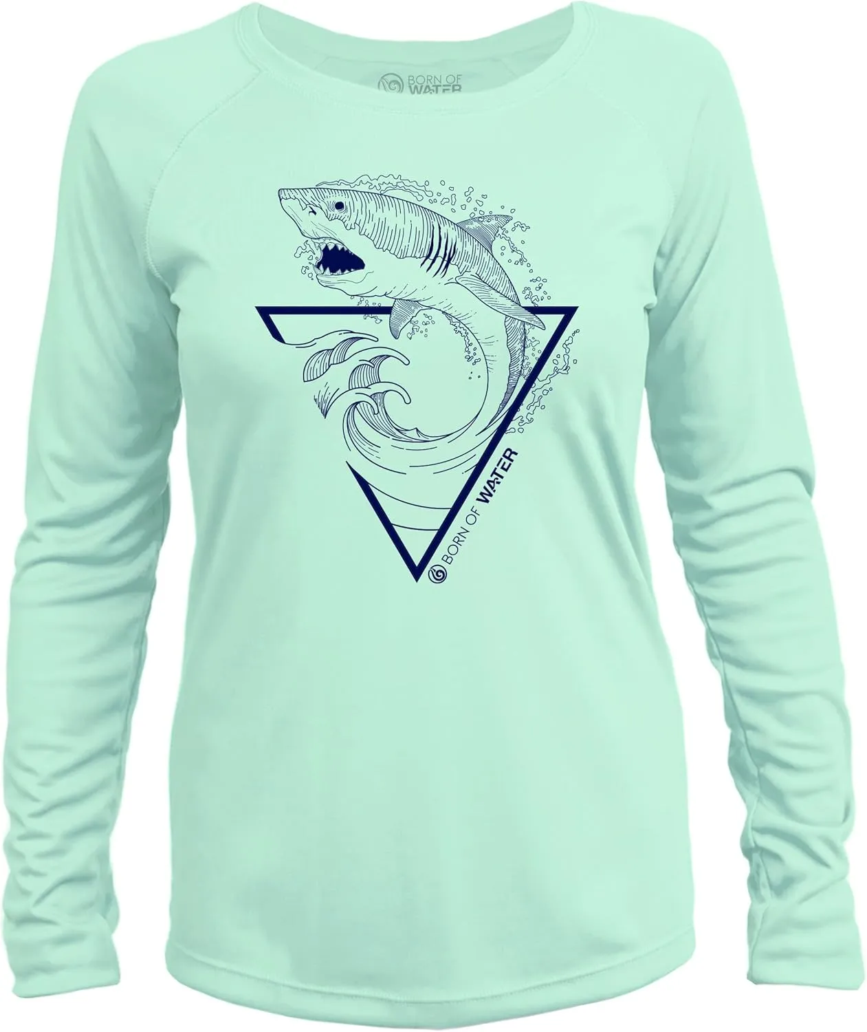 Great White Shark: Womens Long Sleeve UV Shirt