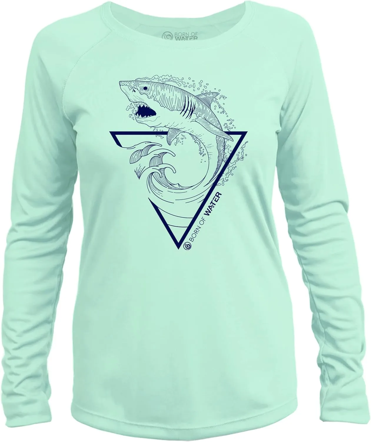 Great White Shark: Womens Long Sleeve UV Shirt