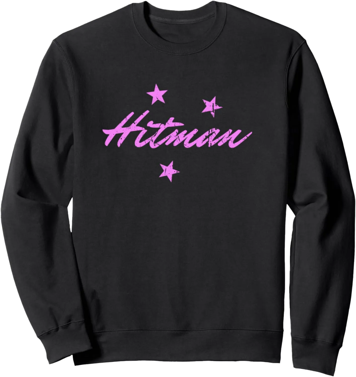 Hitman 90's Wrestling Fanatic Nostalgia Hart Vintage Graphic Sweatshirt