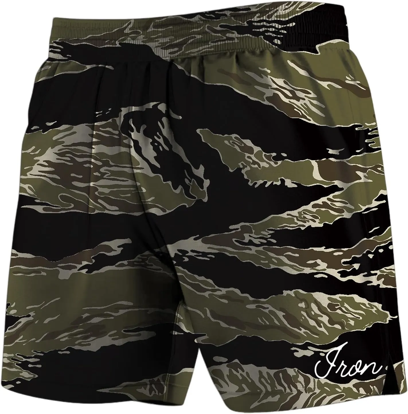 Hybrid Combat Shorts with Built-in Compression Liner for Jiu Jitsu, Grappling, MMA, and Wrestling