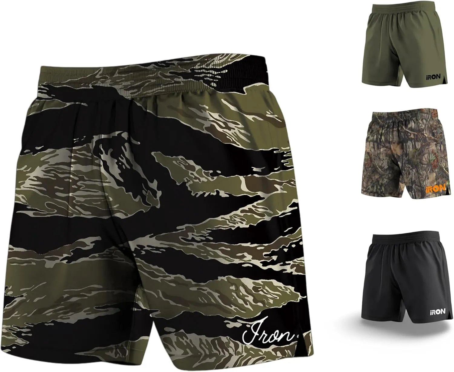Hybrid Combat Shorts with Built-in Compression Liner for Jiu Jitsu, Grappling, MMA, and Wrestling