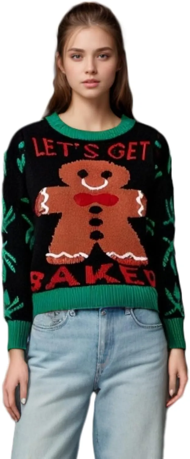 IFFEI Ugly Christmas Sweater for Women Men Kids Cute Family Matching Pullover Knit Jumpers for Holiday Party