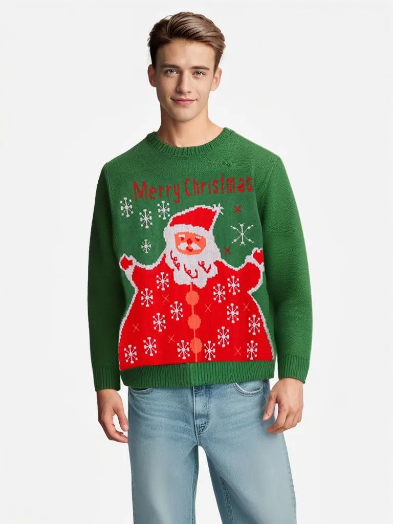 IFFEI Ugly Christmas Sweater for Women Men Kids Cute Family Matching Pullover Knit Jumpers for Holiday Party