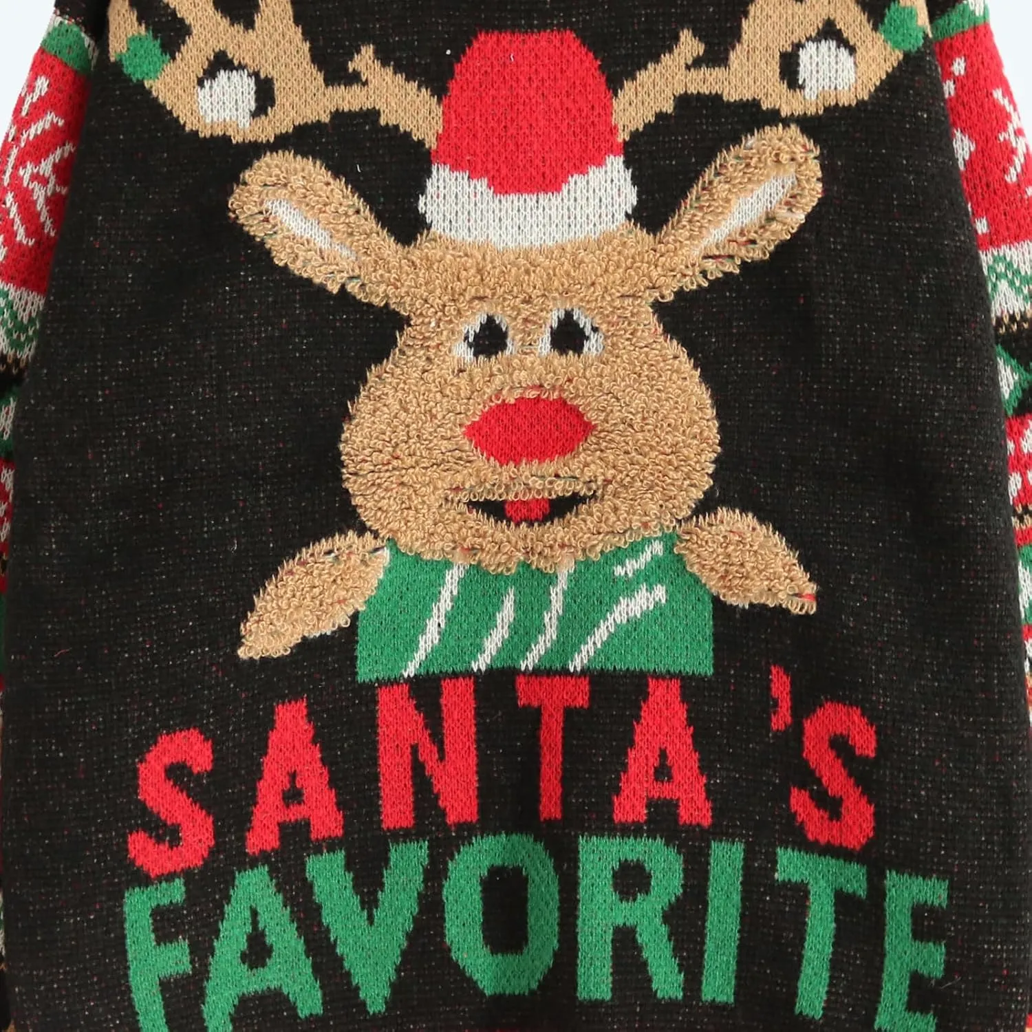 IFFEI Ugly Christmas Sweater for Women Men Kids Cute Family Matching Pullover Knit Jumpers for Holiday Party