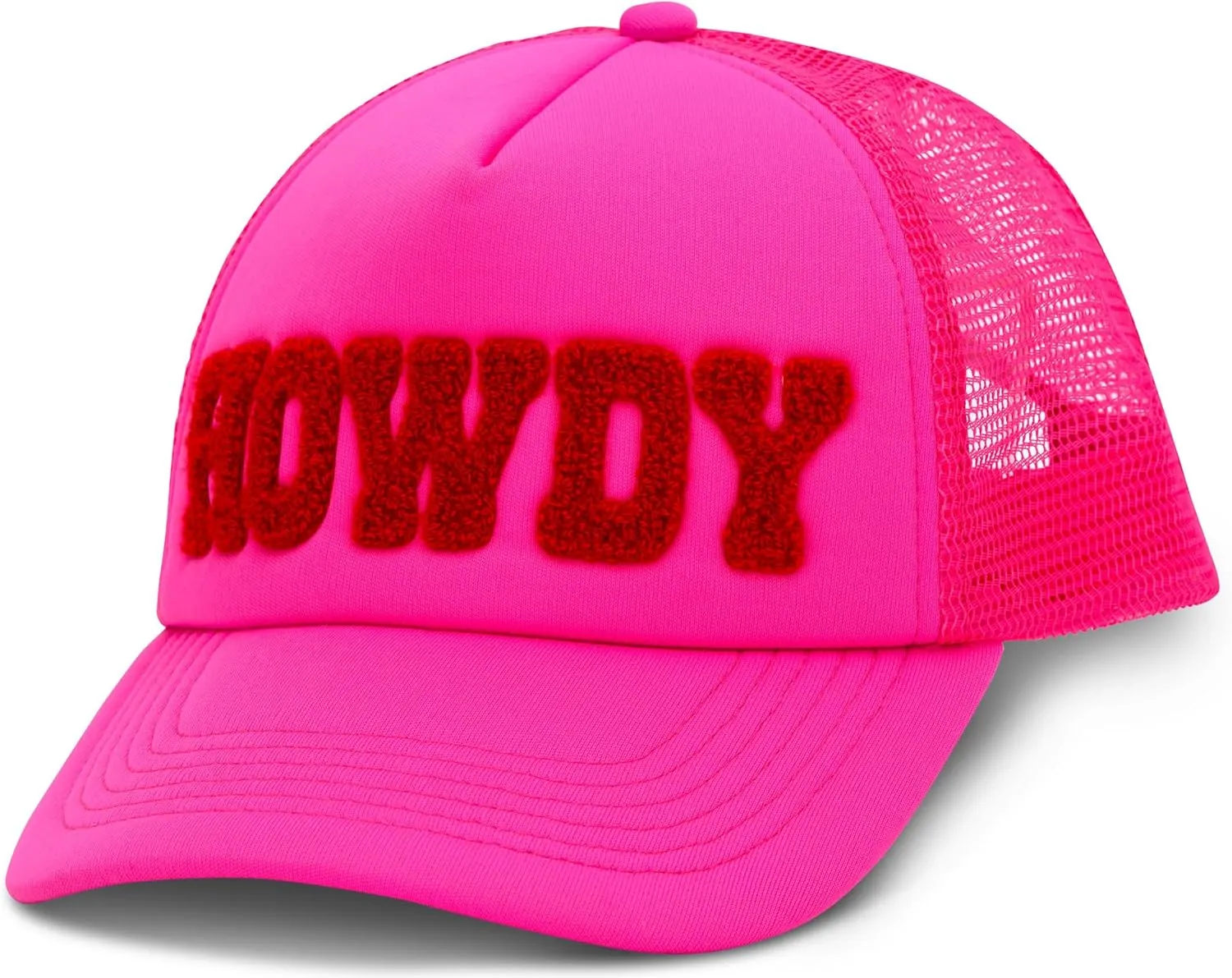 iscream Classic Trucker Style Adjustable Mesh Panel Baseball Chenille Applique Cap Collection