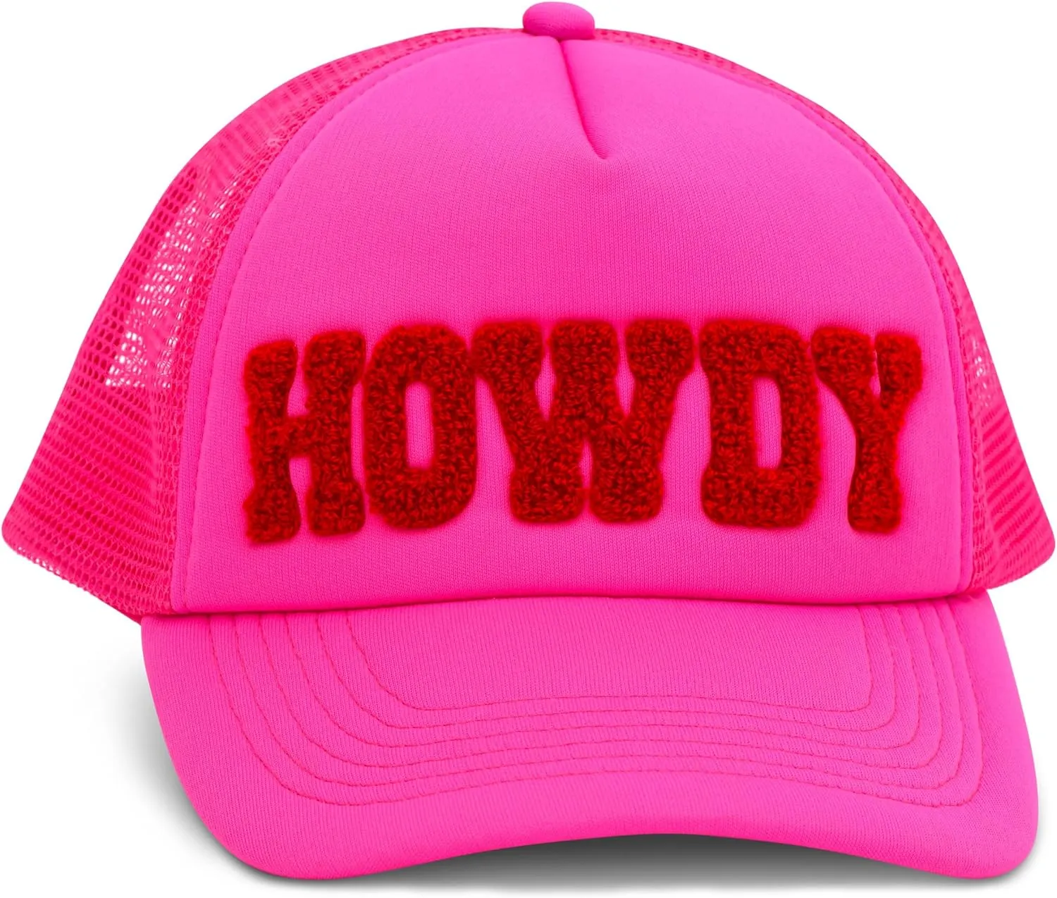 iscream Classic Trucker Style Adjustable Mesh Panel Baseball Chenille Applique Cap Collection