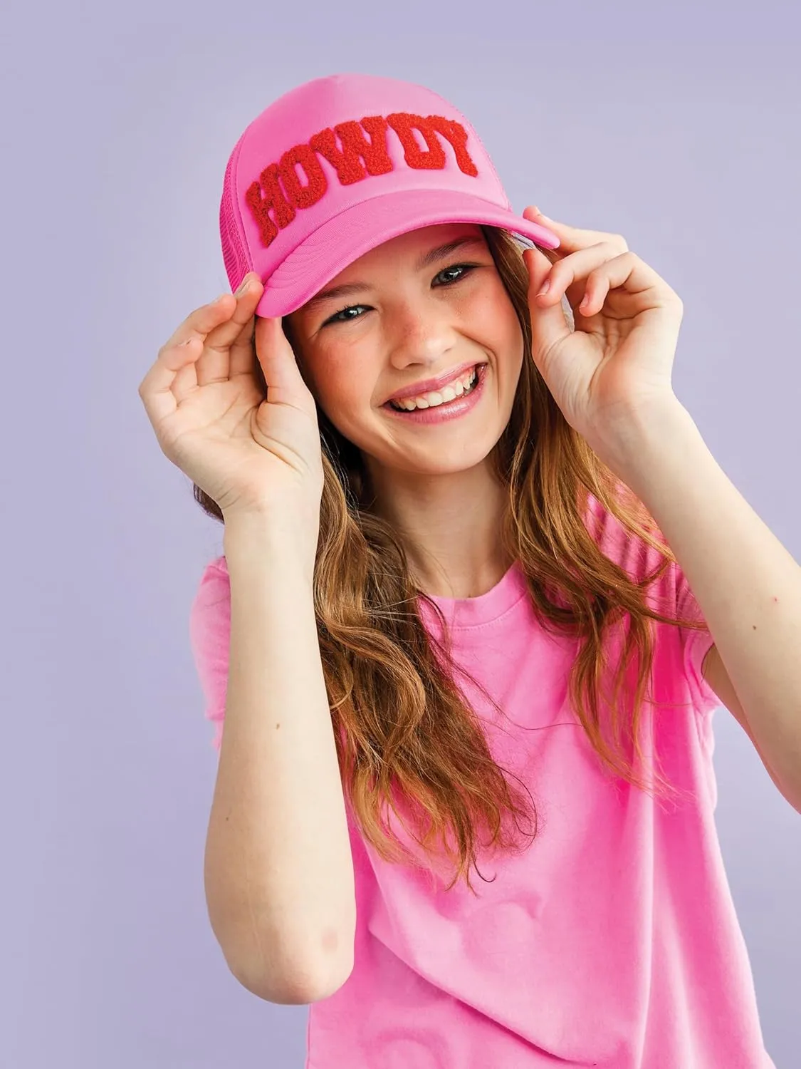 iscream Classic Trucker Style Adjustable Mesh Panel Baseball Chenille Applique Cap Collection