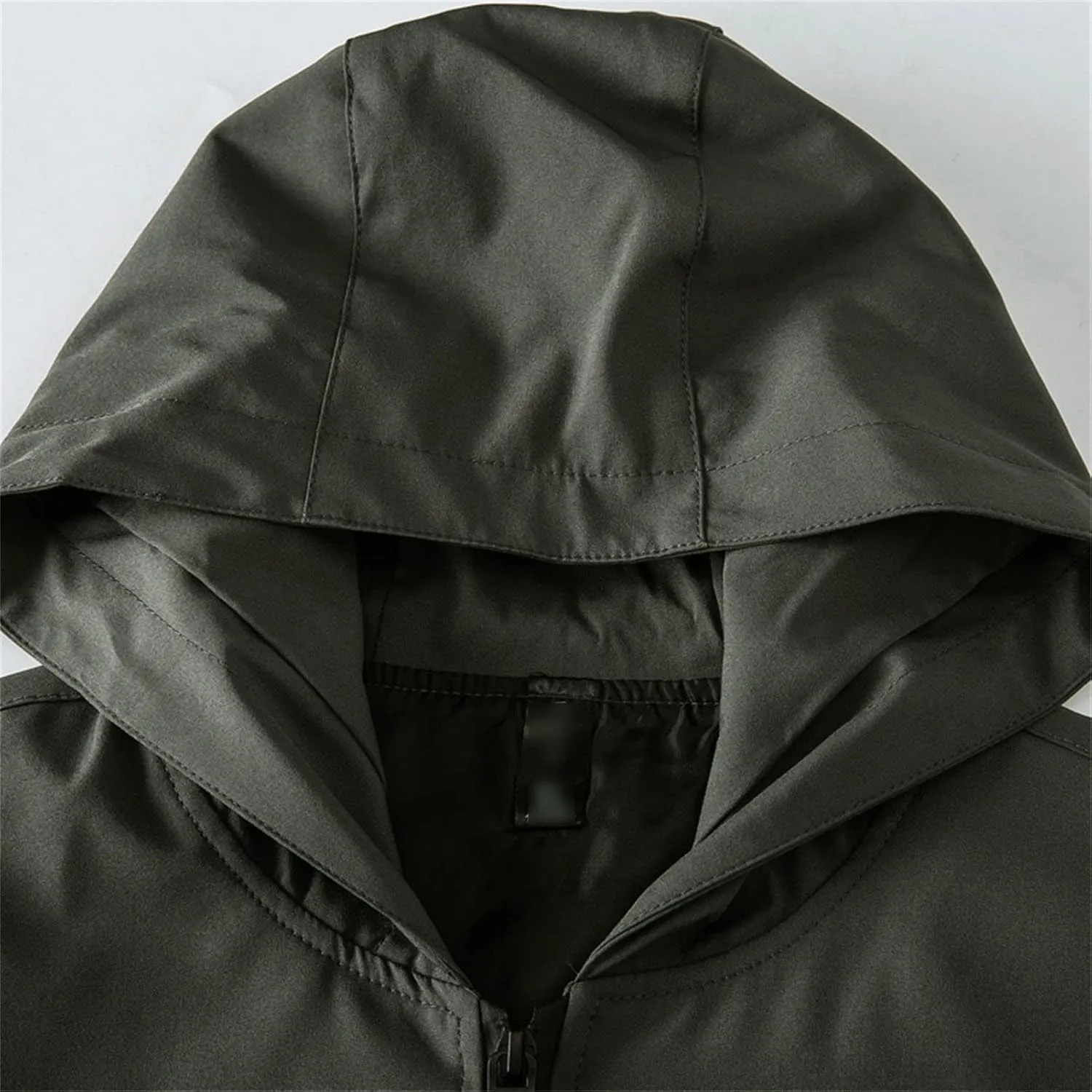 JEShifangjiusu Men'S Waterproof Breathable Hooded Lightweight Sportswear Windbreaker Jacket Raincoat Outdoor Puffer Jacket
