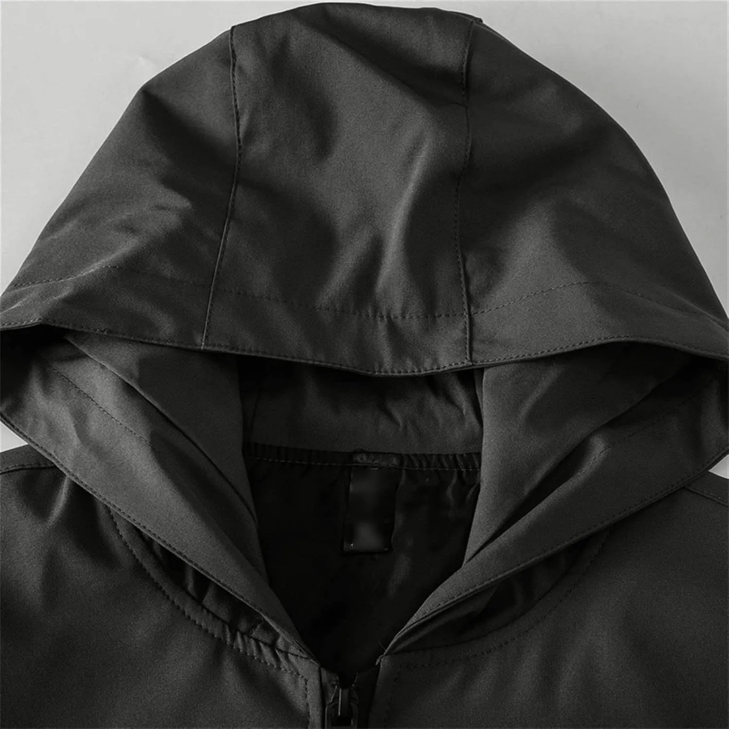 JEShifangjiusu Men'S Waterproof Breathable Hooded Lightweight Sportswear Windbreaker Jacket Raincoat Outdoor Puffer Jacket