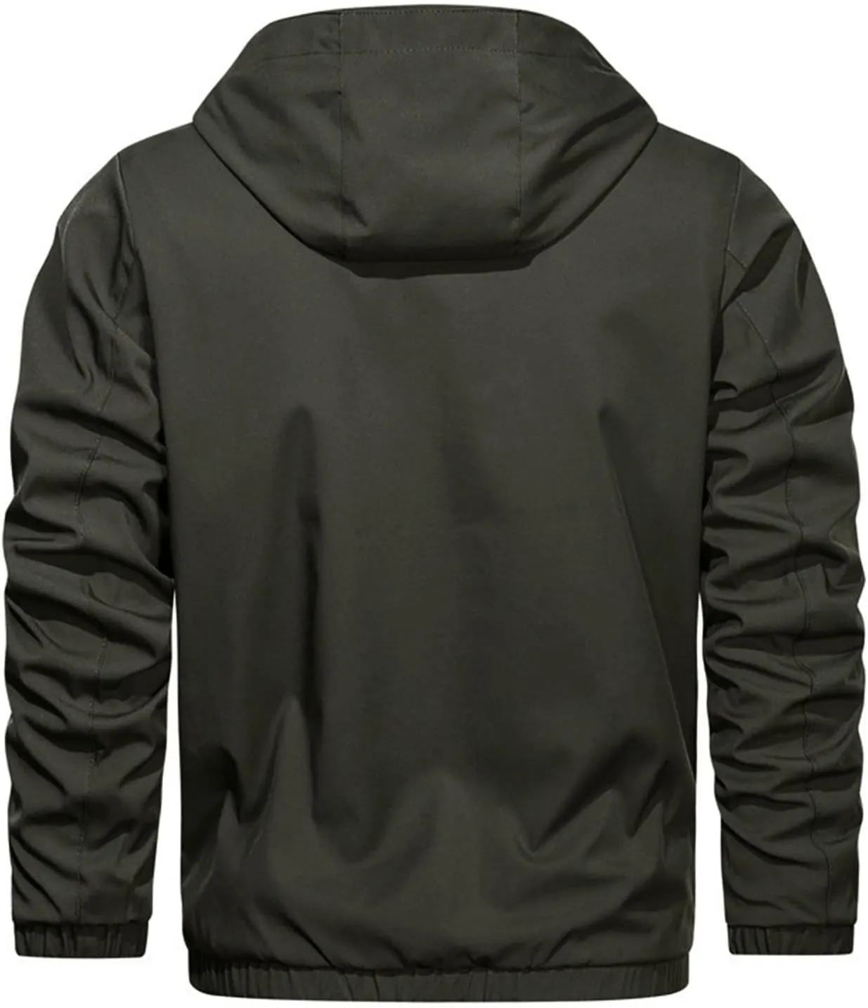 JEShifangjiusu Men'S Waterproof Breathable Hooded Lightweight Sportswear Windbreaker Jacket Raincoat Outdoor Puffer Jacket
